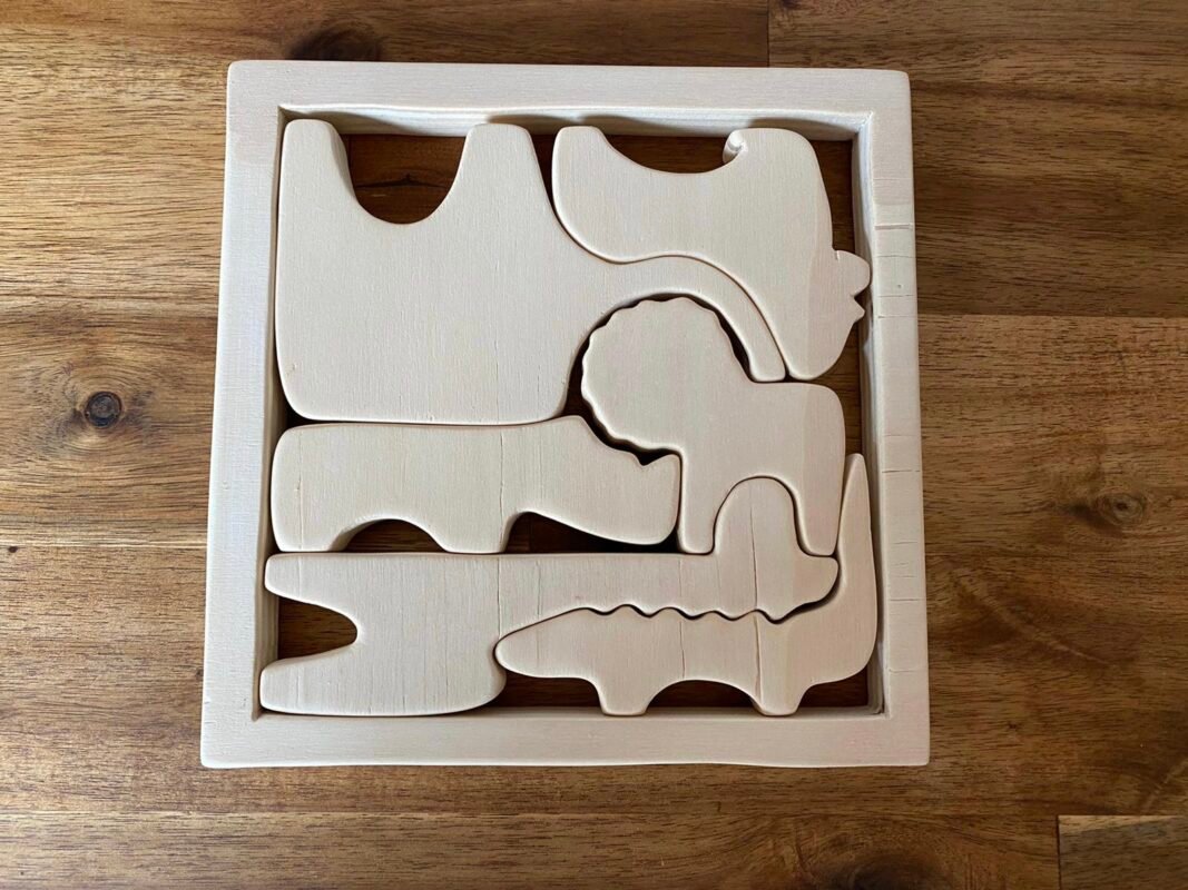 Fabriquer un puzzle des animaux de la savane en bois