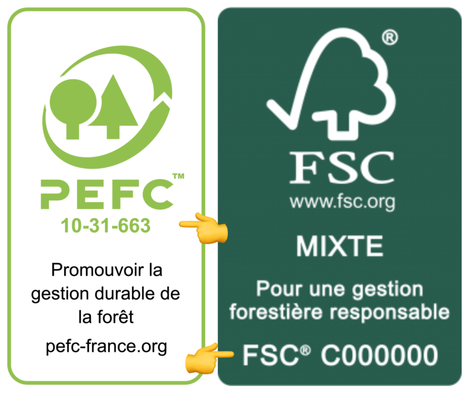 Les labels FSC PEFC sur les jouets en bois